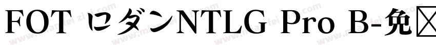FOT ロダンNTLG Pro B字体转换